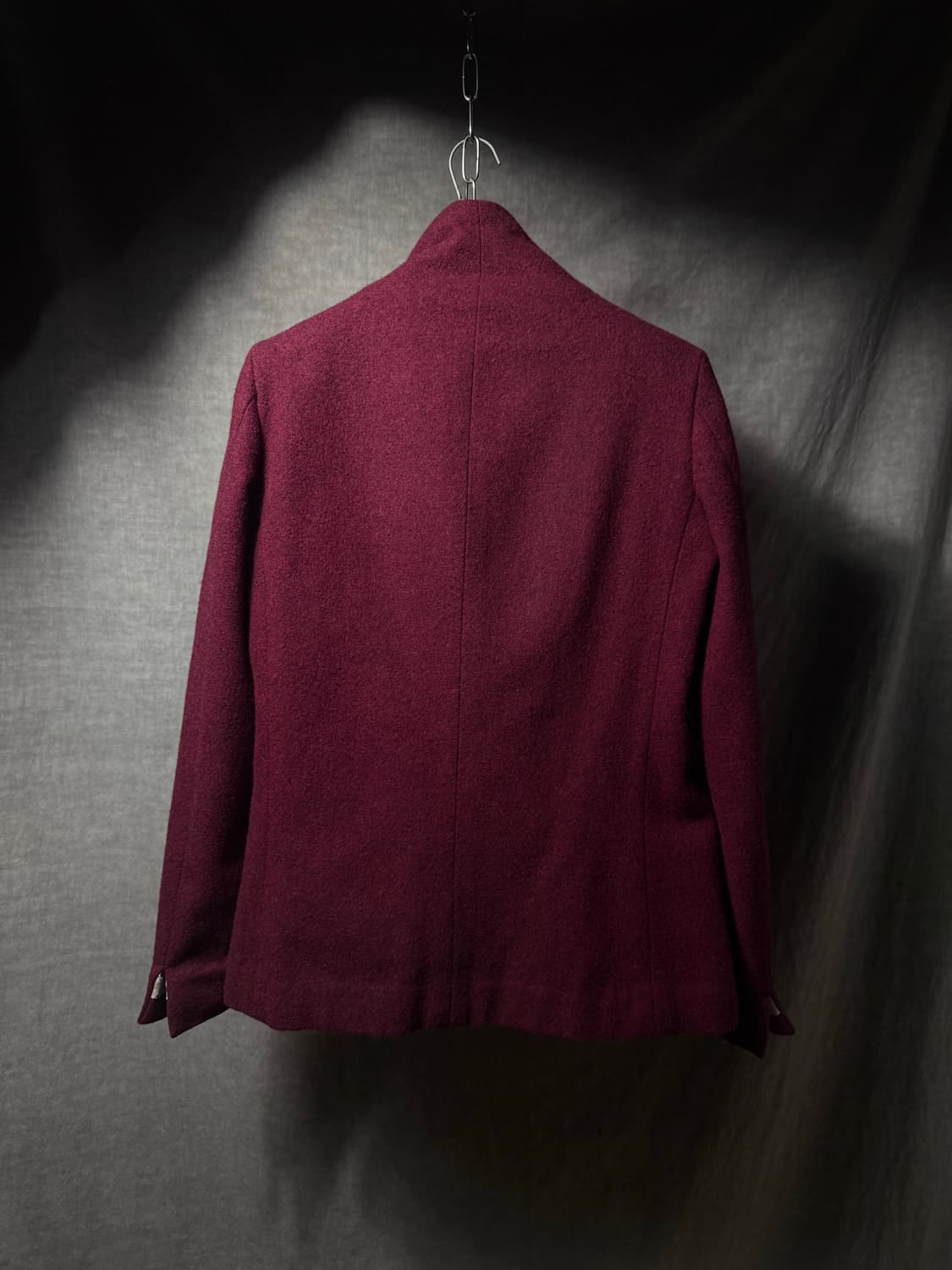 N4 Asymmetric High Collar Wool Coat 상품이미지8