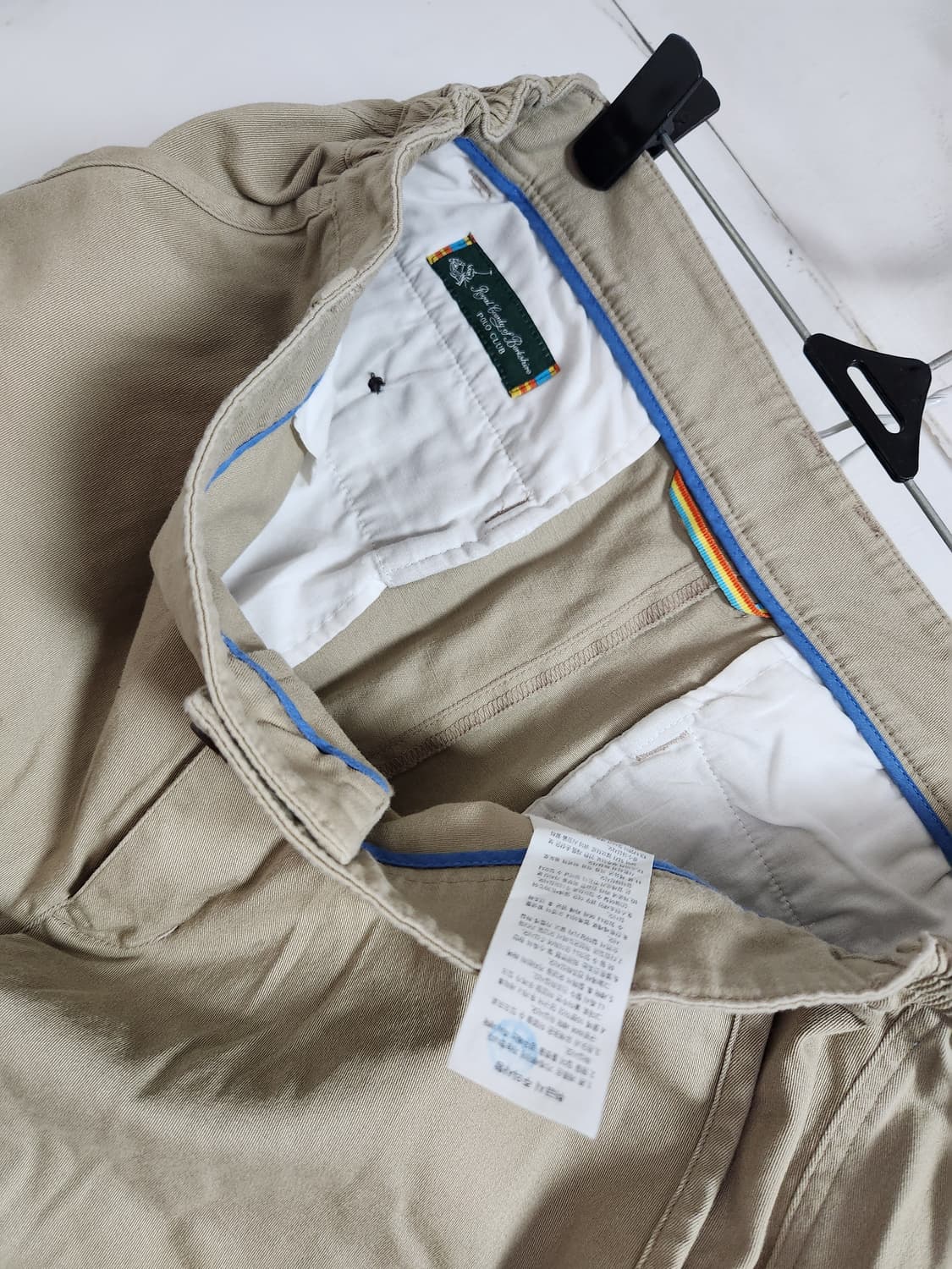 폴로클럽 베이지색 면 반바지 남성용84(33) 상품이미지4