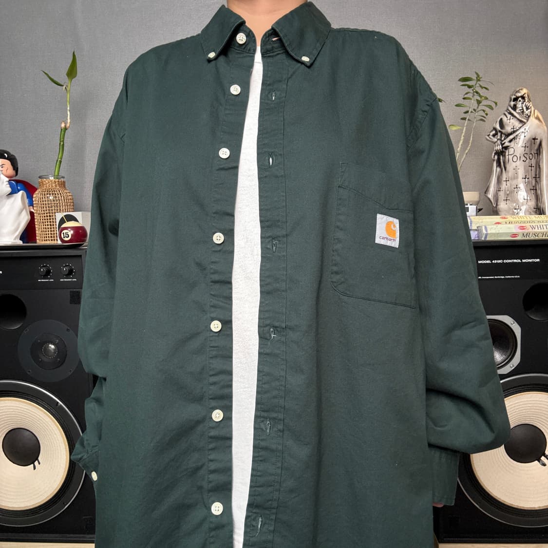칼하트 딥그린셔츠 상품이미지1