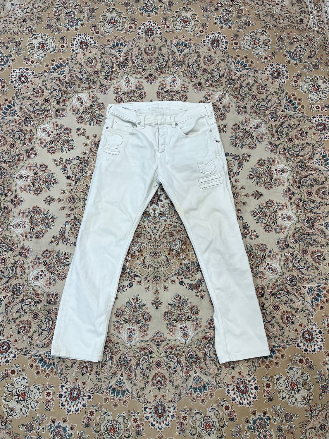 닐바렛 15ss 밀리터리 패치 데님팬츠 바지 상품이미지1