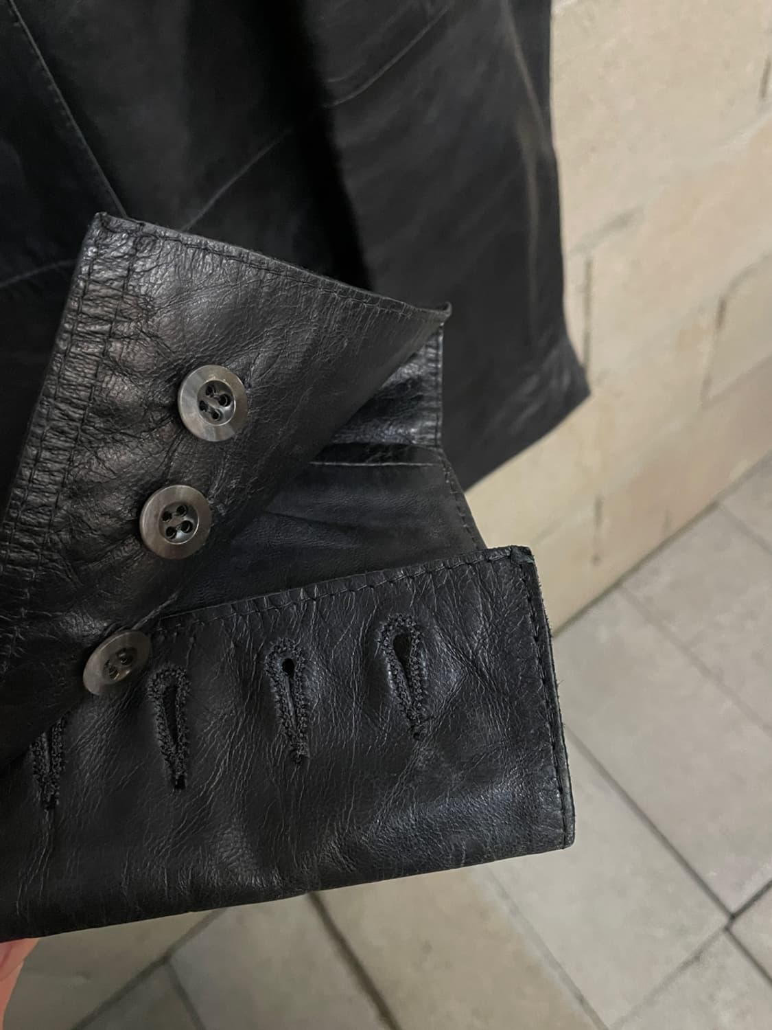 빈티지 아이스버그 레더 블레이저 자켓  상품이미지3