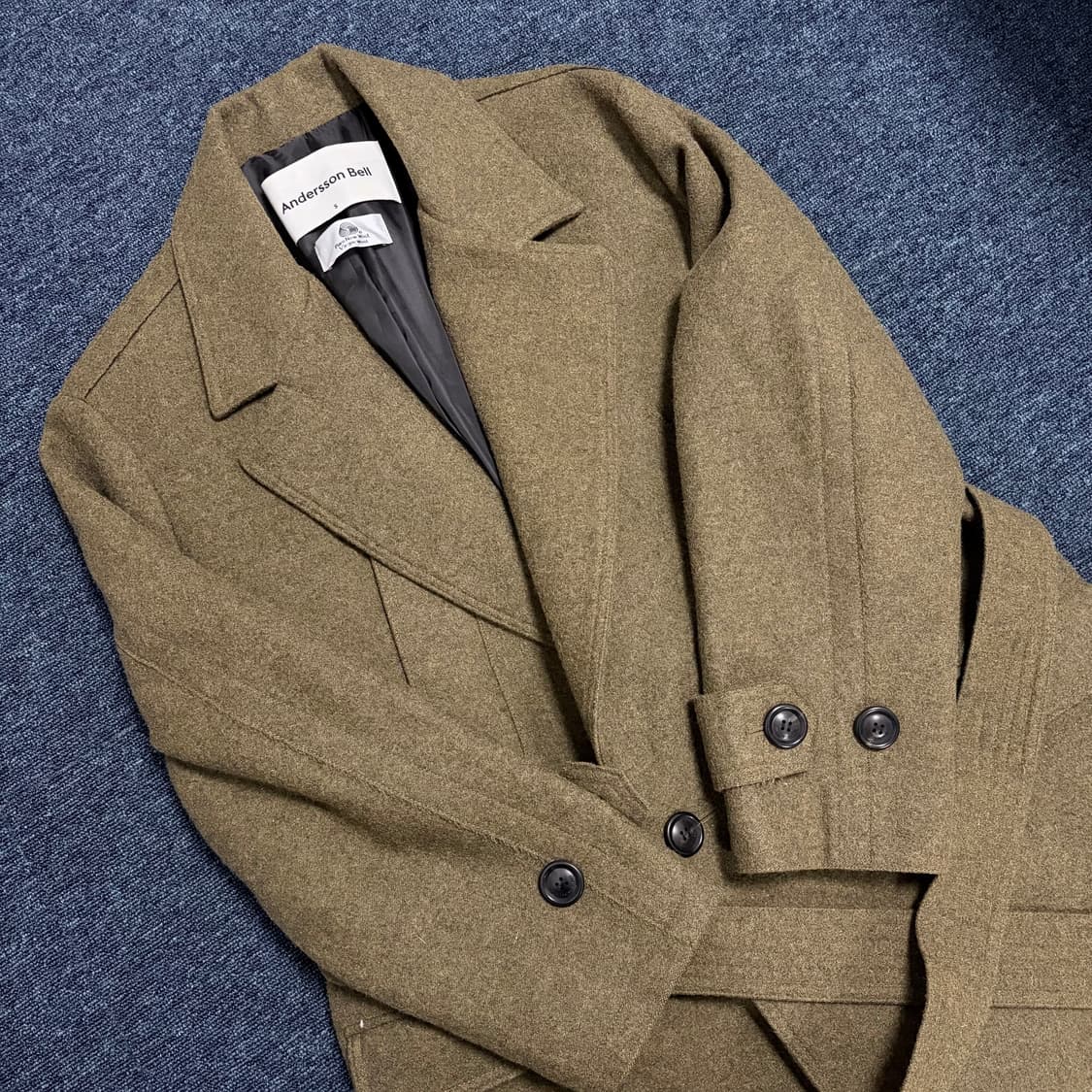 앤더슨벨 마티아 밀리터리 로브 코트 상품이미지2