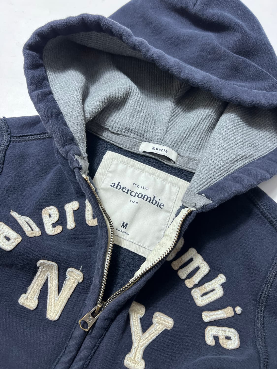 아베크롬비 후드집업 키즈M 딱붙 상품이미지4