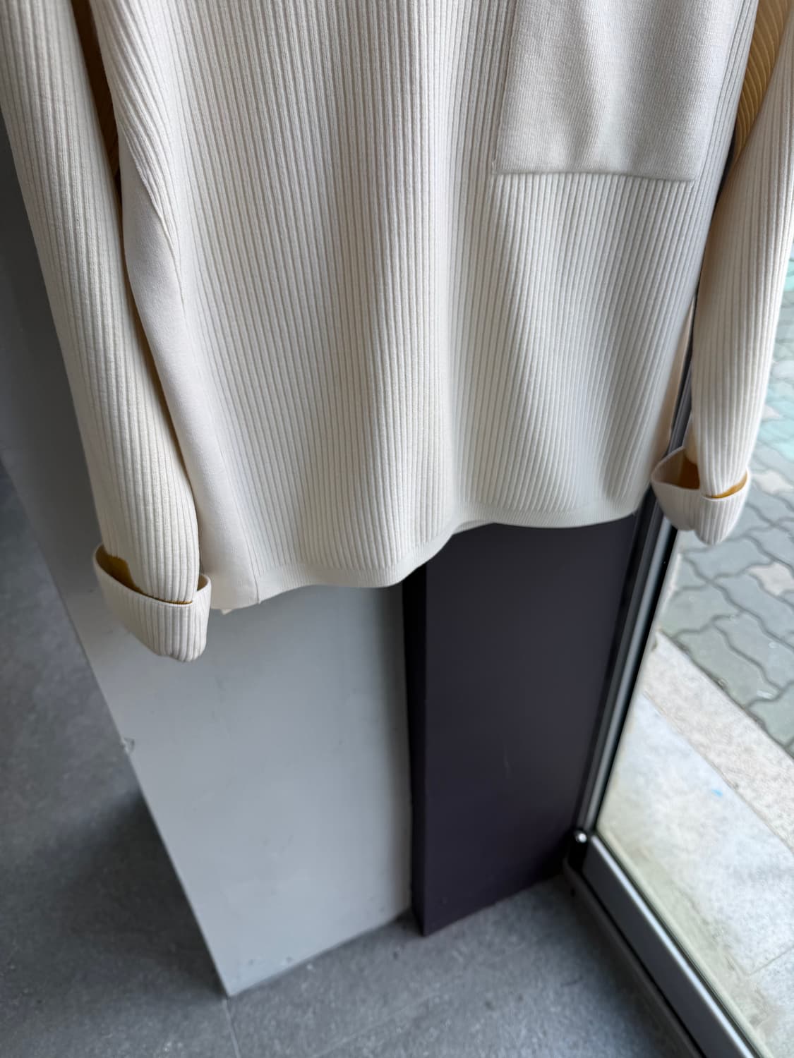 95/ 타임옴므 20FW 포켓 골지  상품이미지4