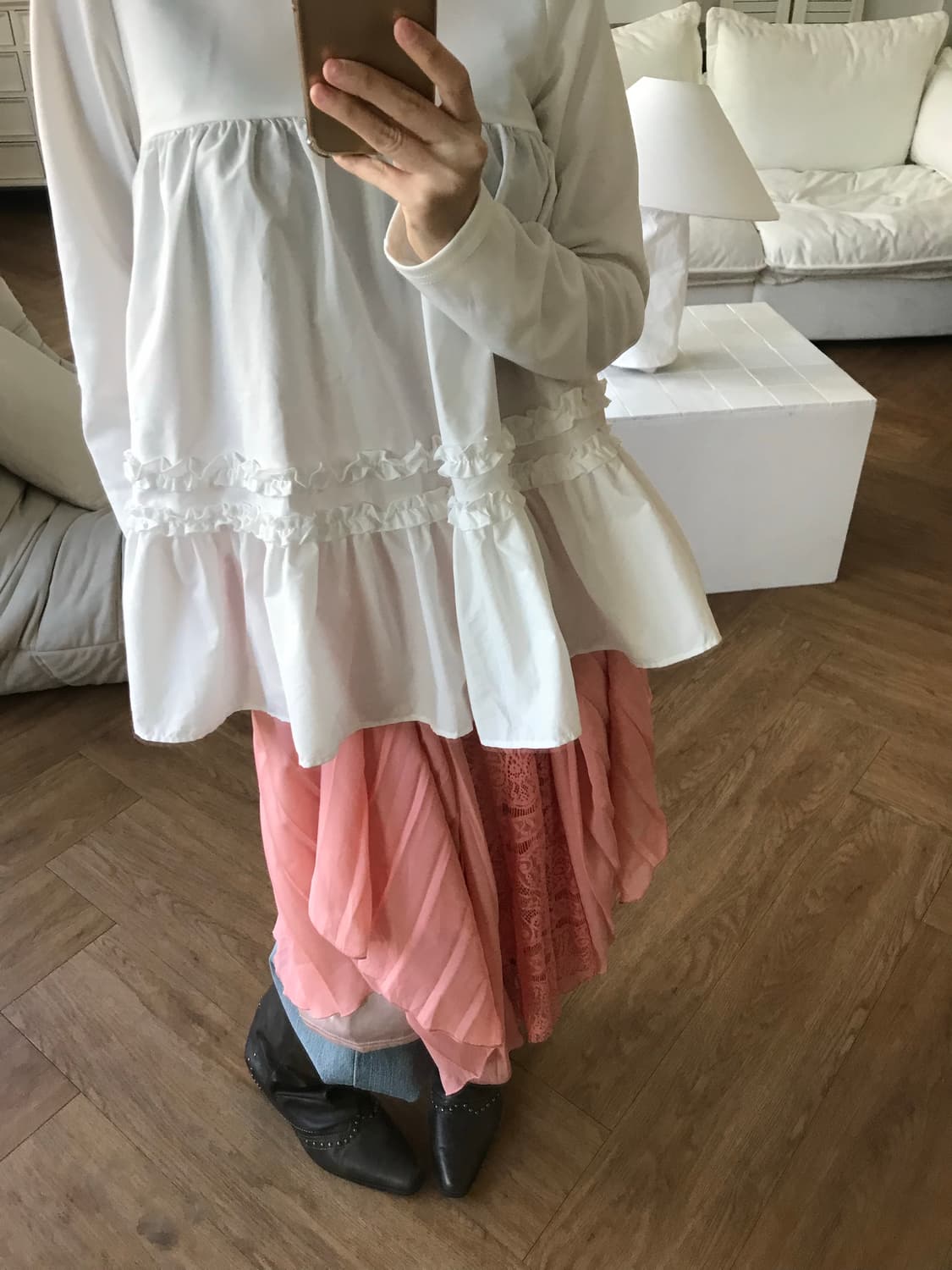 vintage ruffle top 상품이미지8