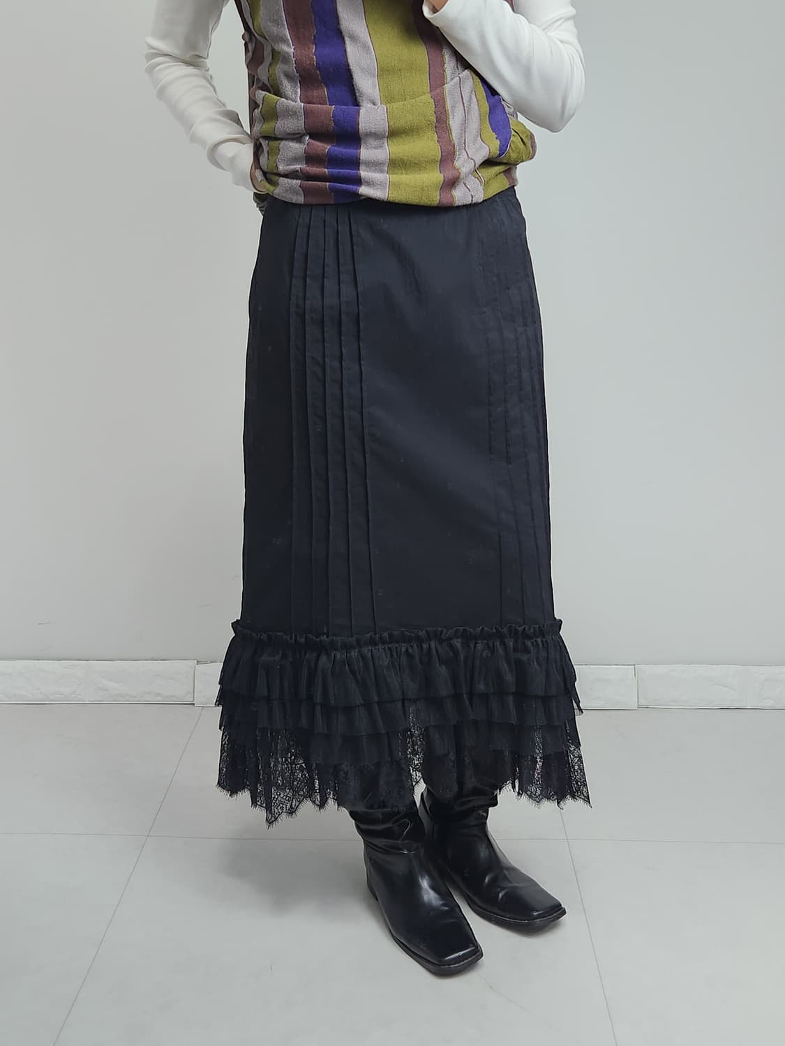 프릴 레이스 스커트 상품이미지2