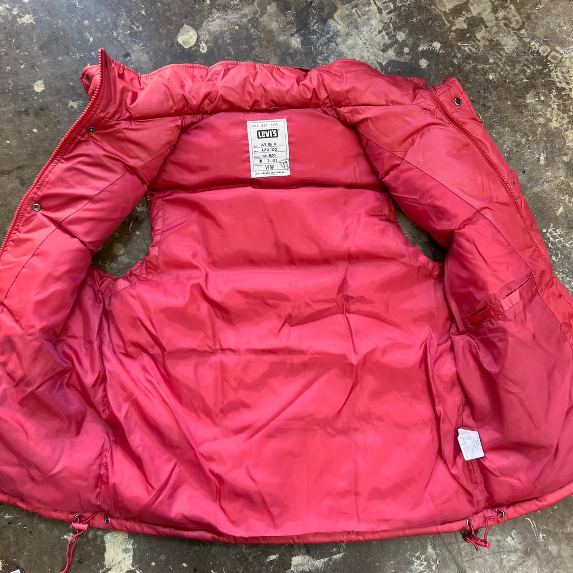 M) 리바이스 덕다운 패딩조끼 아메카지 워크웨어 레어템 상품이미지3