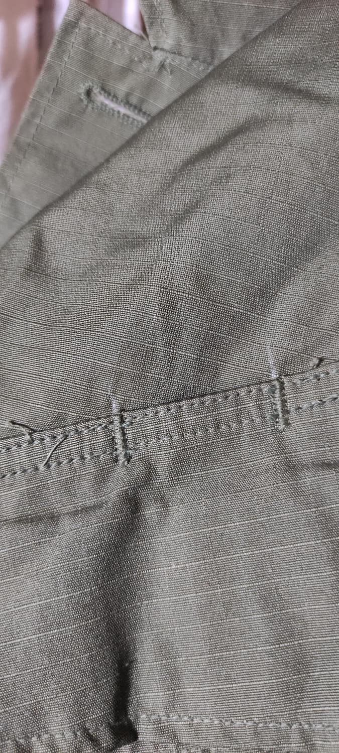 70s 데드스탁 오리지널 정글퍼티그 셔츠 스몰 롱 상품이미지4