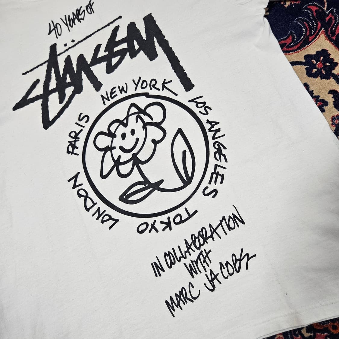 스투시 x 마크제이콥스 40월드투어 반팔 티셔츠
 Lsize  상품이미지2