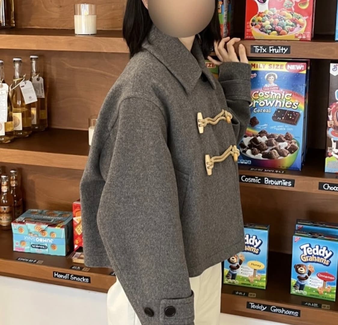 엣코너 캐시미어블랜드 크롭코트 상품이미지9