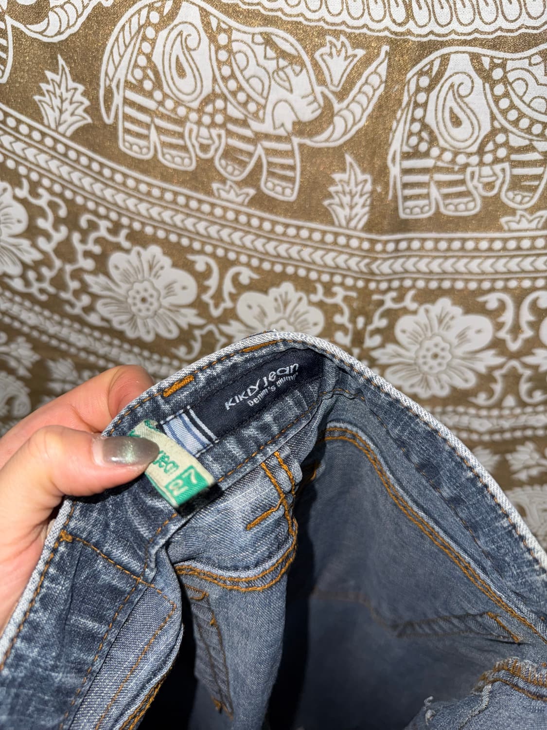 빈티지 여성 디테일 부츠컷 데님팬츠 상품이미지8