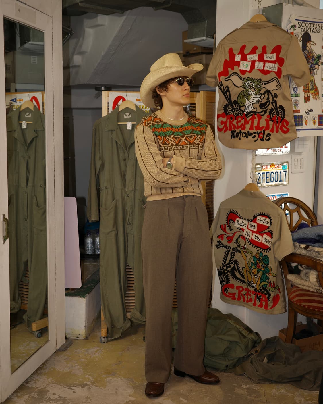 50‘s Glangary 아즈텍 울 웨터 상품이미지5