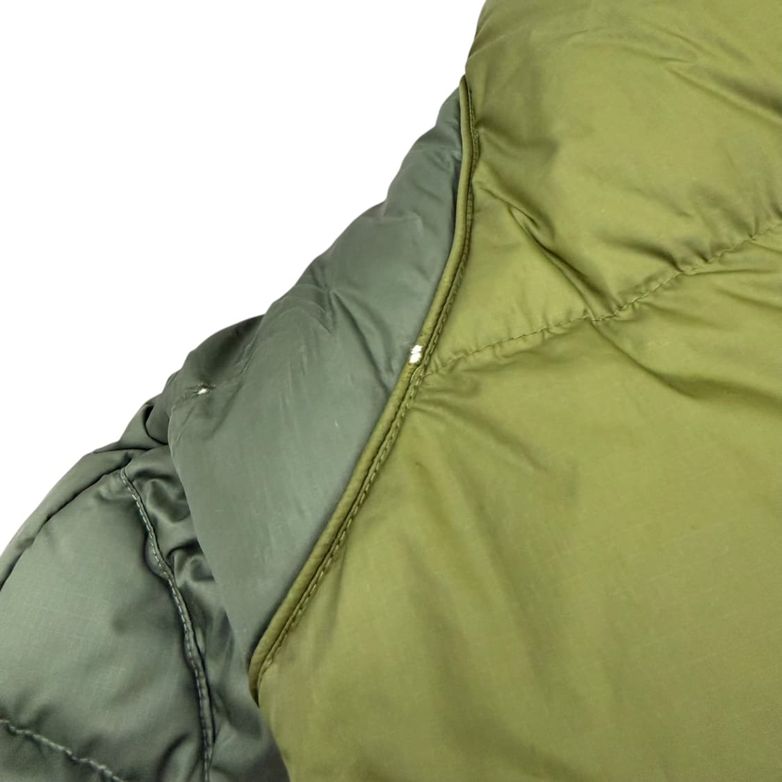 00's 나이키 올드스쿨 덕다운 카키 올리브그린 배색 숏패딩 상품이미지8