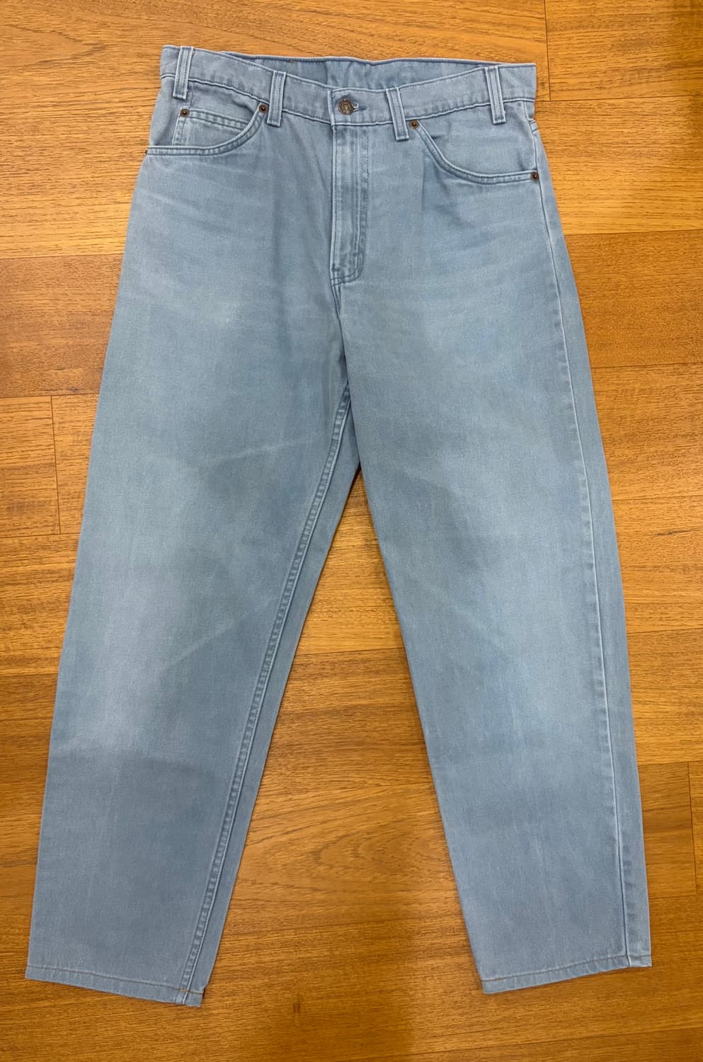 [33] 리바이스 550 오렌지탭 연청 그레이 데님 팬츠 상품이미지2
