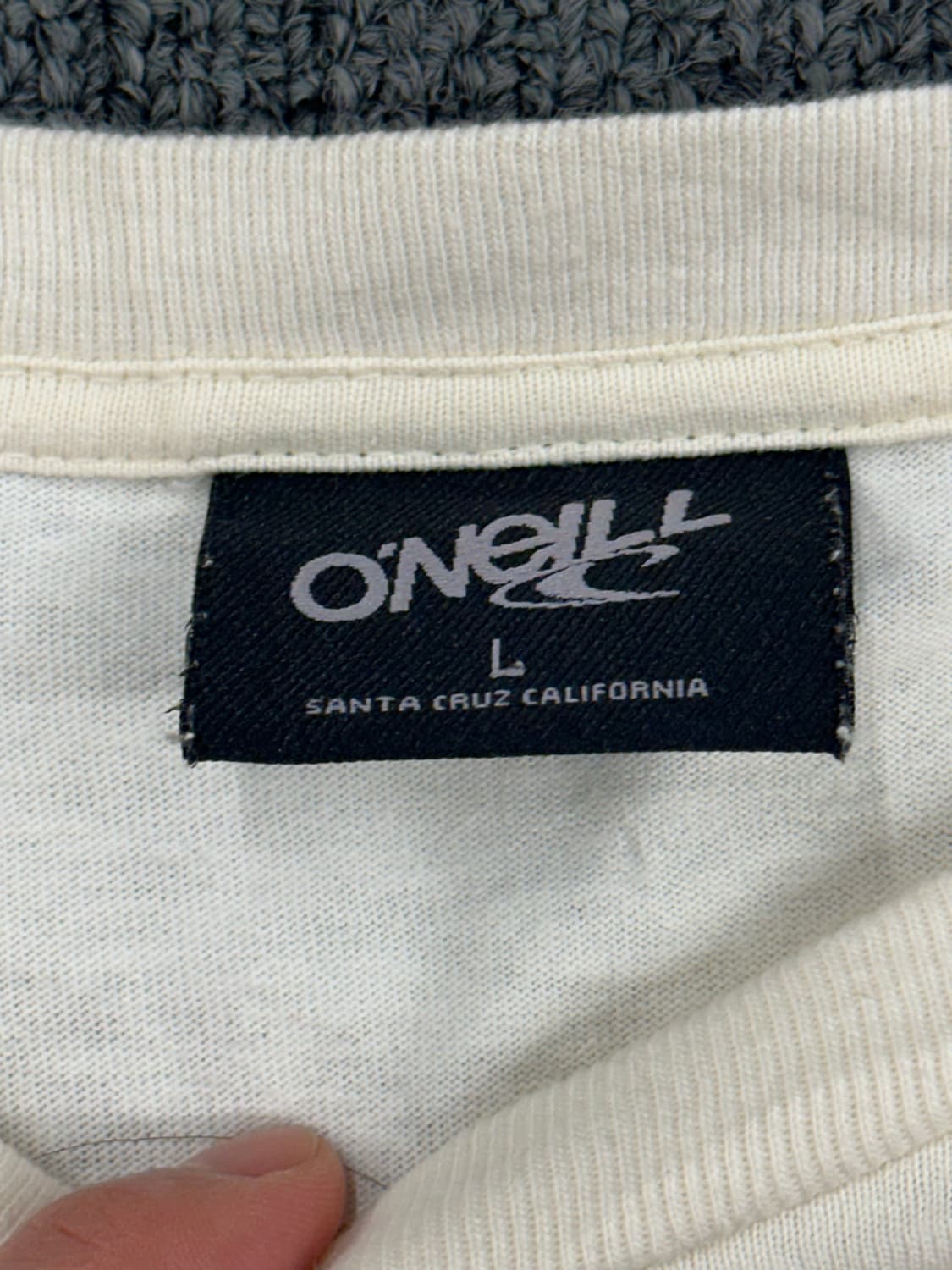 L)Oneill vintage 백프린팅 아이보리 반팔 상품이미지3