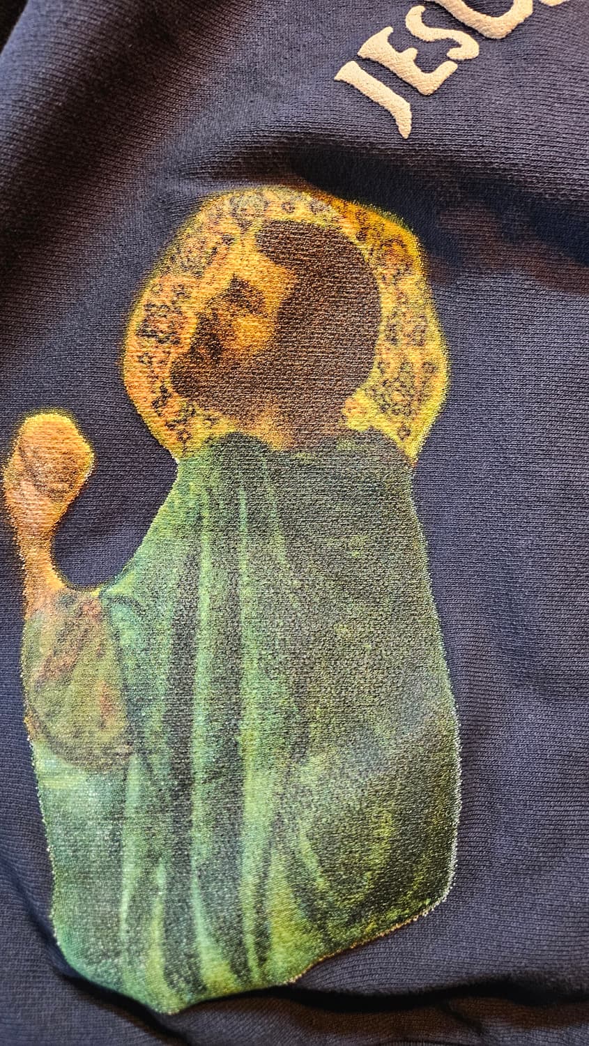 Yeezy(칸예웨스트) Jesus is King 모크넥 네이비 맨투맨 상품이미지4