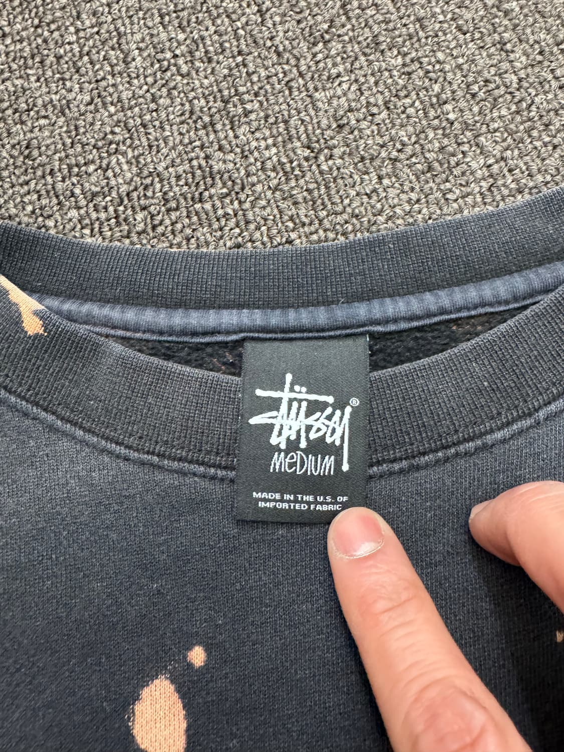 M)스투시 빈티지 타이다이 커스텀 기모 스웻셔츠 상품이미지4