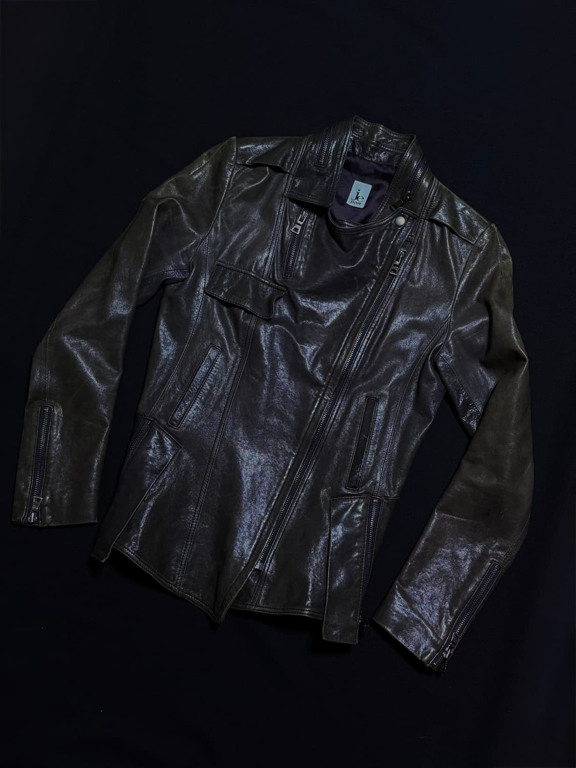CORTIS style real leather jacket 언발 가죽자켓 상품이미지5