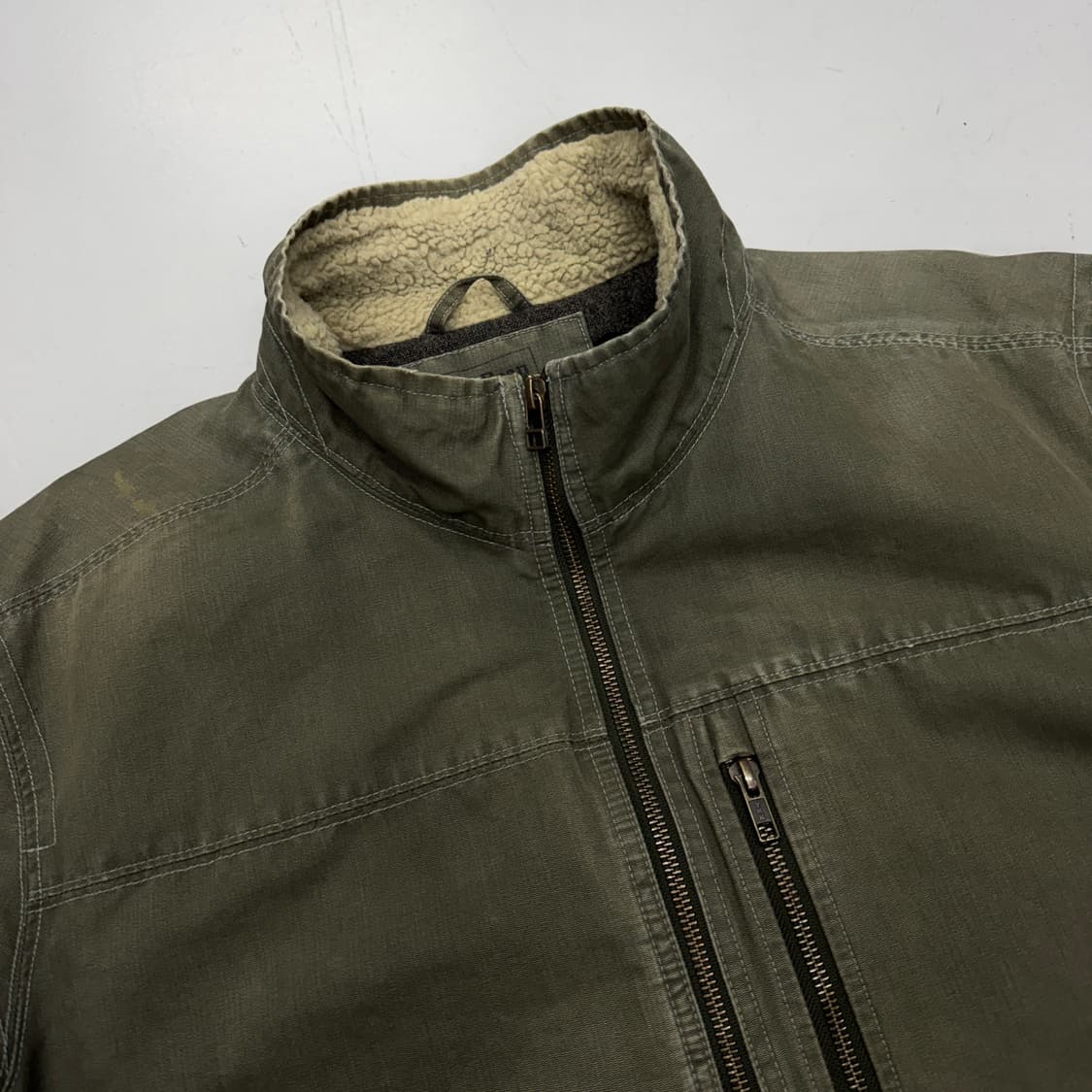 엘엘빈 캔버스 카키 밀리터리 워크자켓 상품이미지3