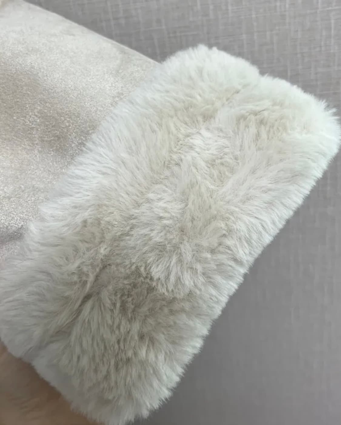 하이넥 밍크퍼 스웨이드 무스탕 연베이지 상품이미지7