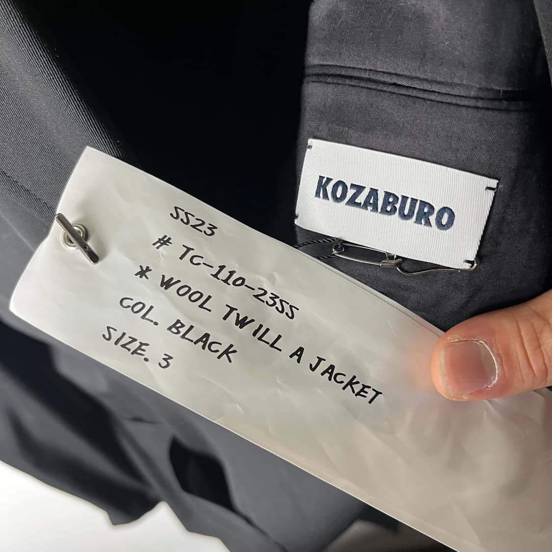 [Kozaburo] 23S/S Twill A Jacket 상품이미지5