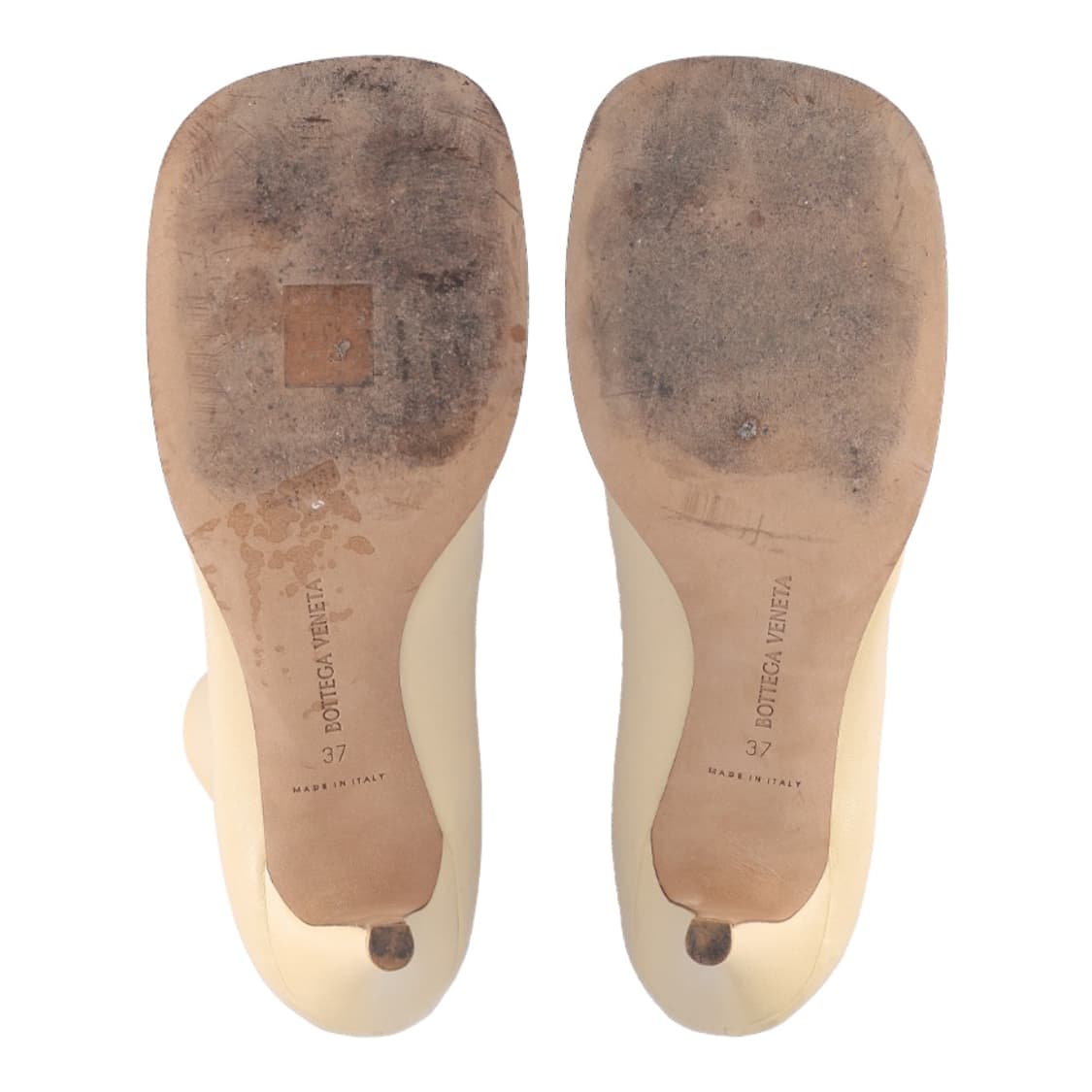 보테가 베네타 610238 블록 앵클 부츠 아이보리 37  상품이미지6