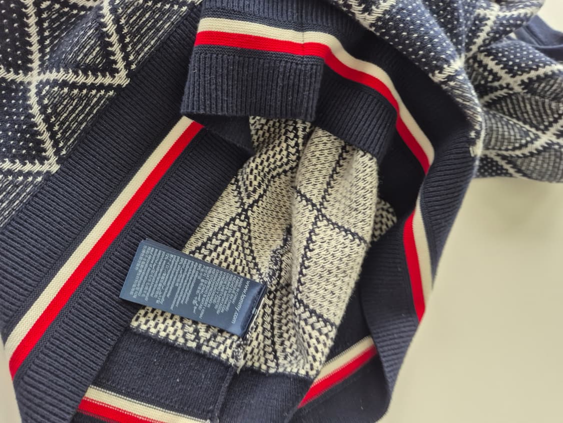 남성S95)타미힐피거 아가일 니트(MTA 상품이미지7