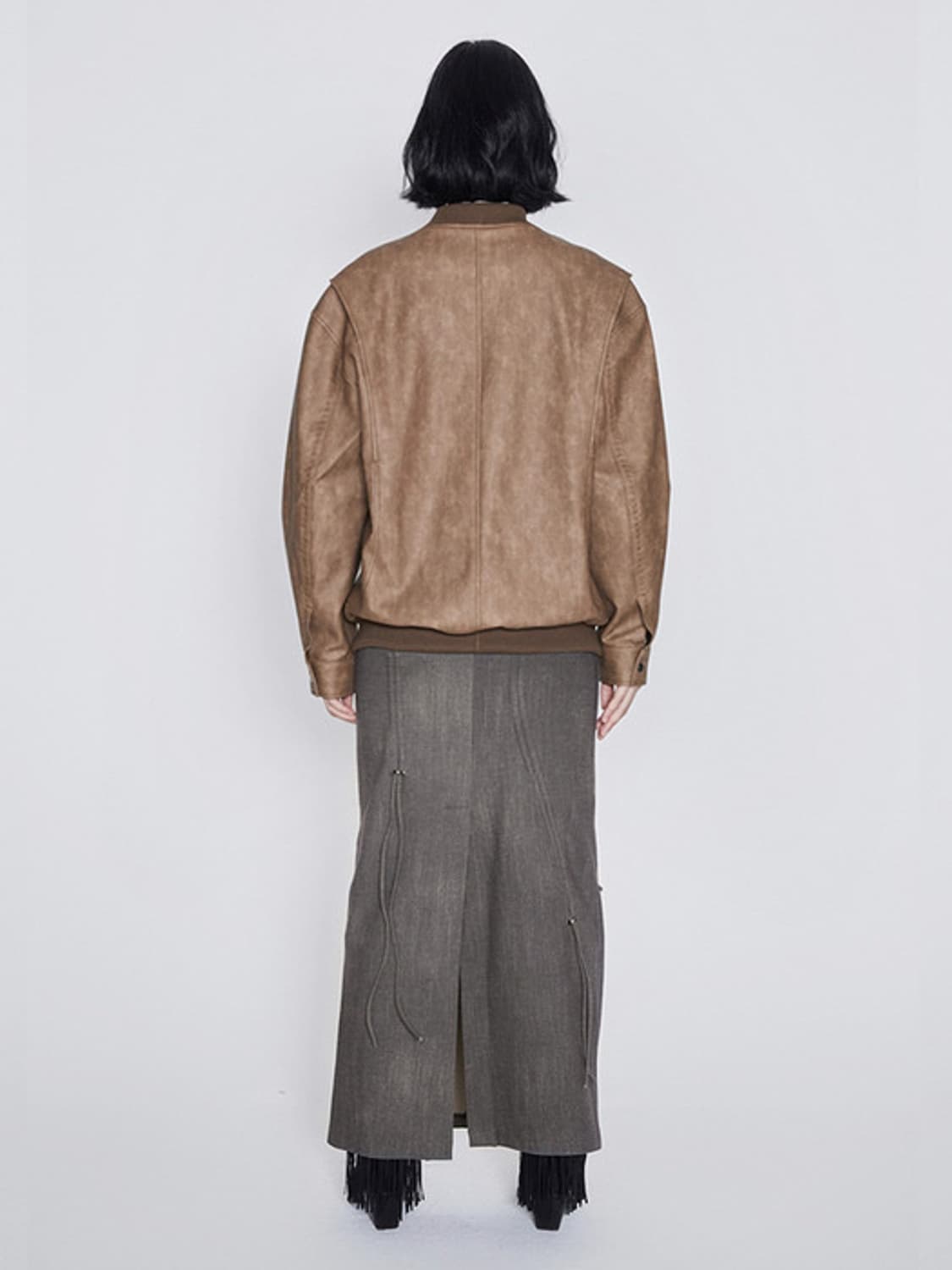 [새상품] 애프터아워즈 레더봄버자켓 상품이미지7