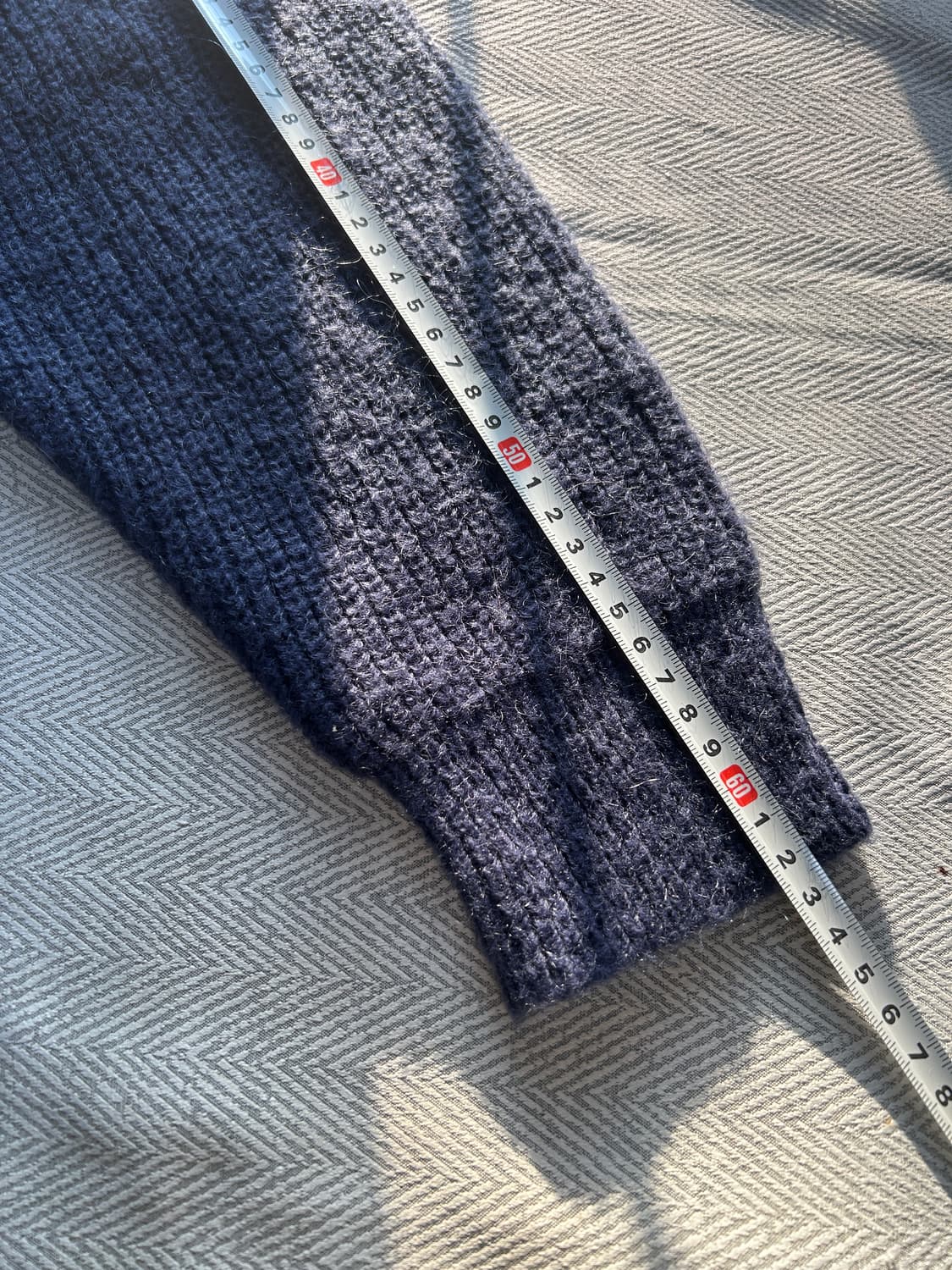 [100] 베르노 알파카 울 니트 남성 L사이즈 네이비 상품이미지9