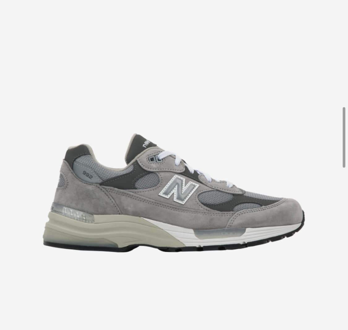 뉴발란스 992 메이드 인 USA 코어 그레이 실버 메탈릭 상품이미지2