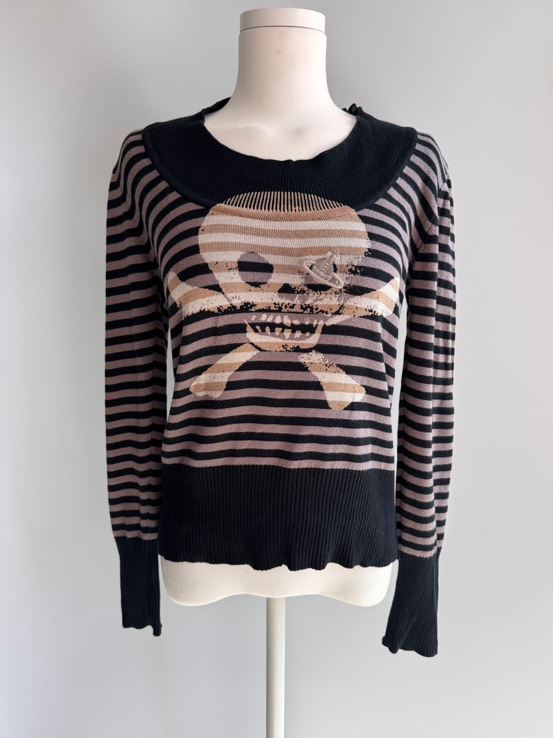 Vivienne Westwood 스컬 스트라이프 니트  상품이미지1