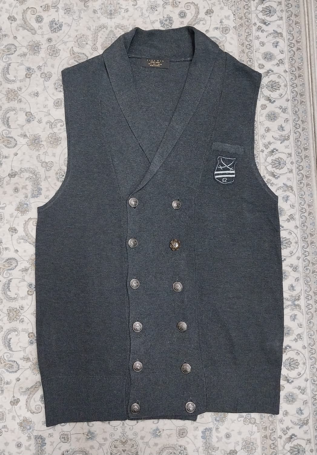 ZARA MAN 니트 더블 브레스트 베스트 L 상품이미지1