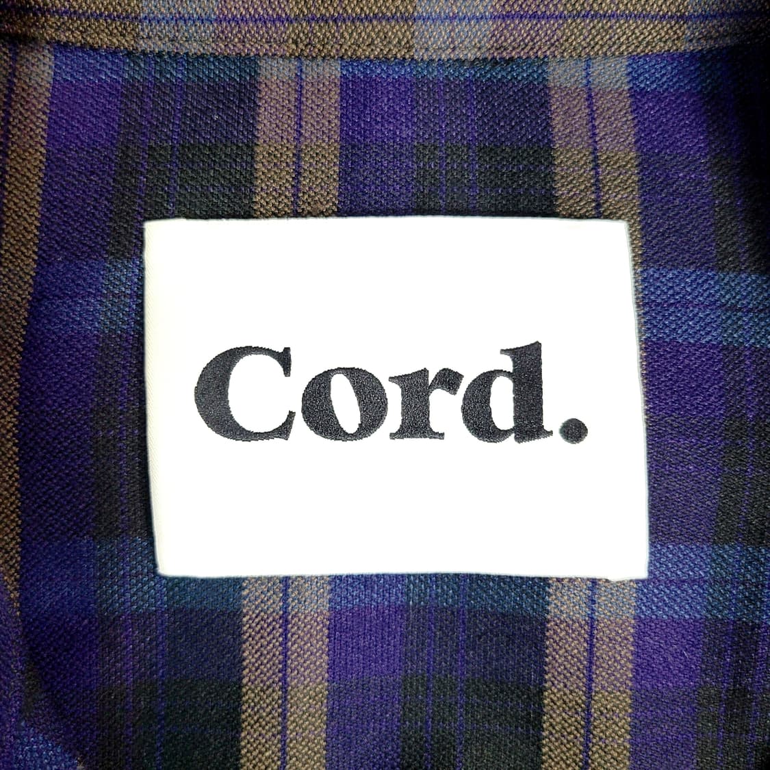 Cord 코드 플레이브 체크 롱 셔츠 상품이미지6