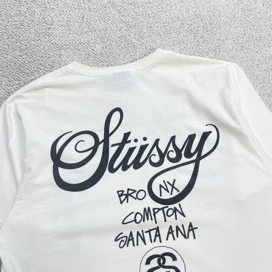 스투시 Stussy 월드투어 반팔티 화이트 상품이미지4