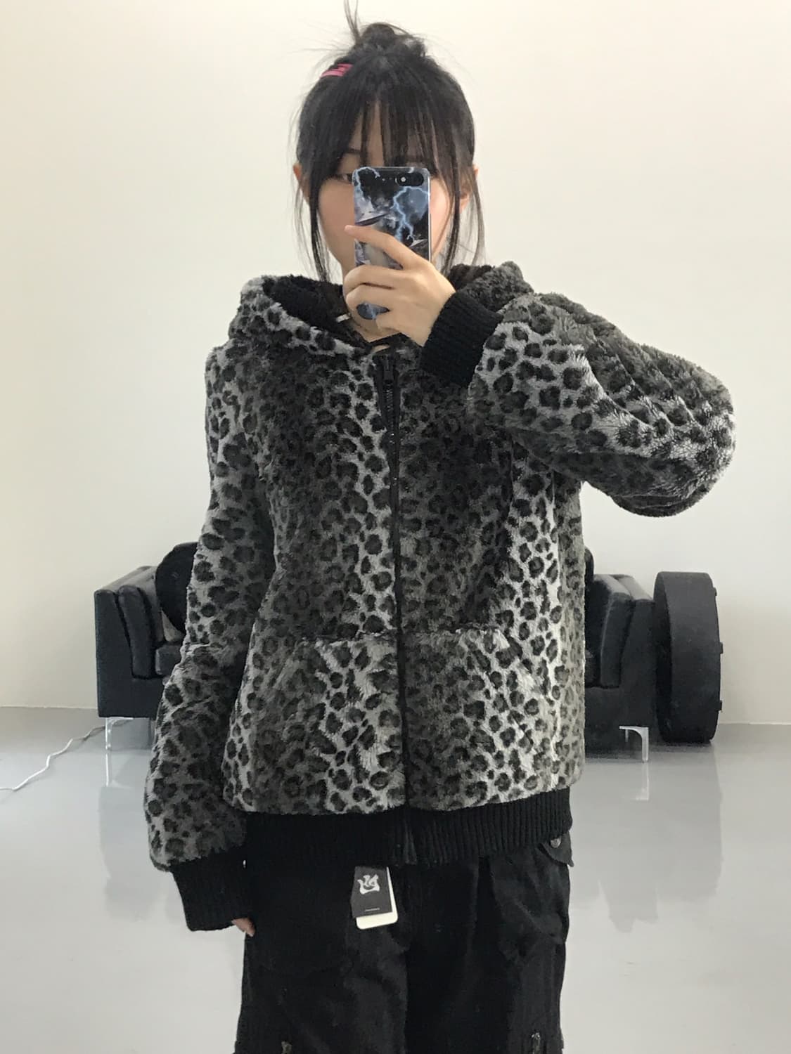 Jpn Leopard Reversible Zip Up Hoodies 상품이미지2