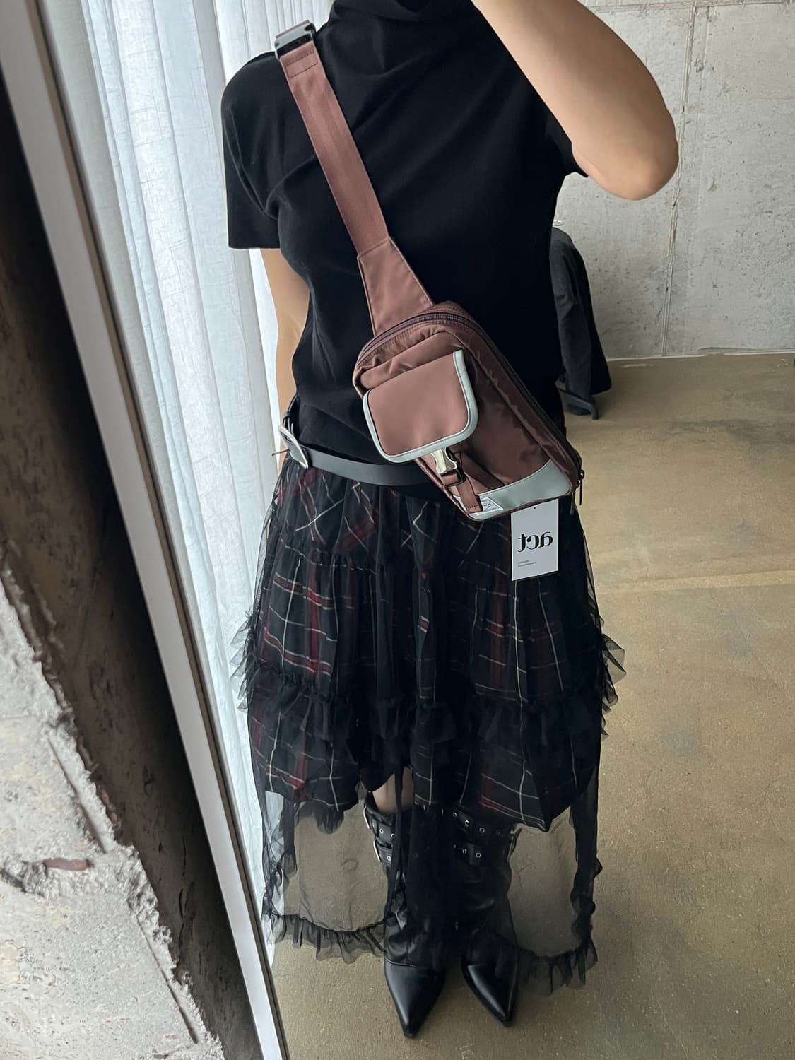 Porter 포터 글로시 슬링백 브라운 상품이미지2