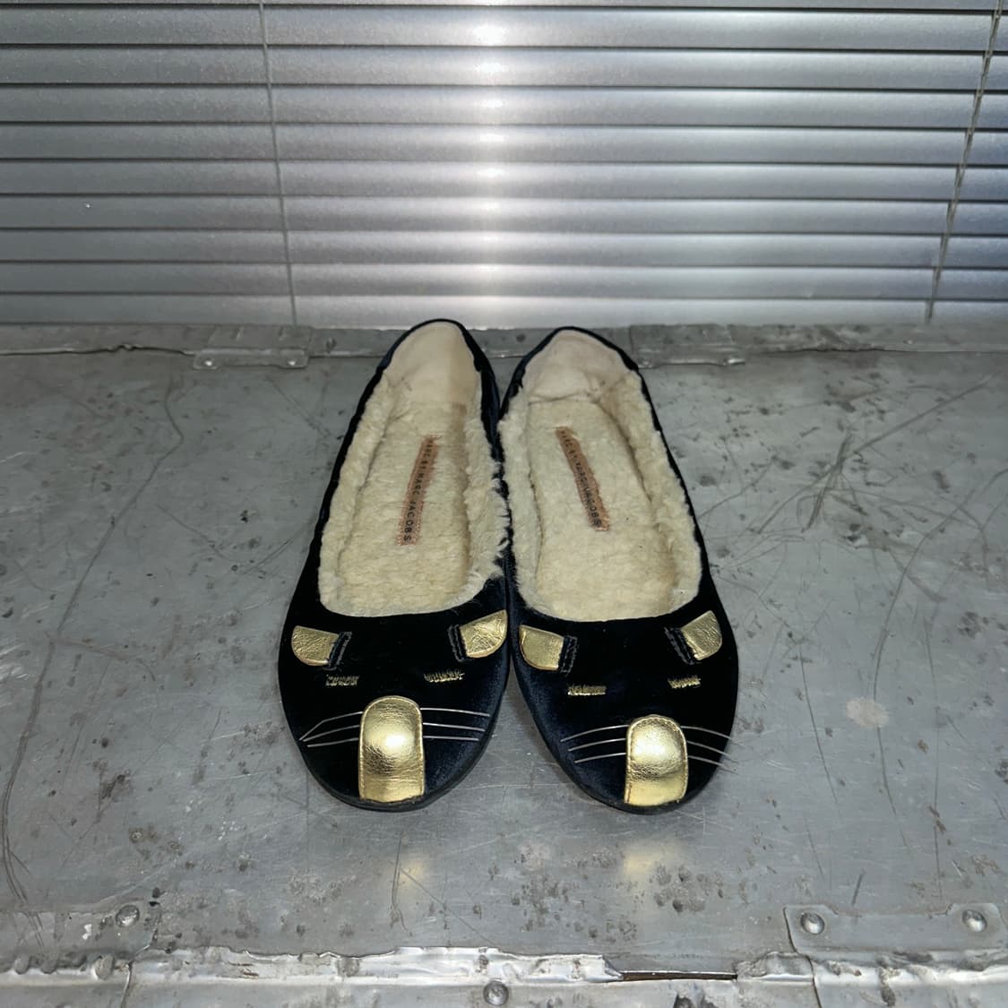 00s 마크 제이콥스 벨벳 졸린 마우스/쥐 발레 플랫 상품이미지2