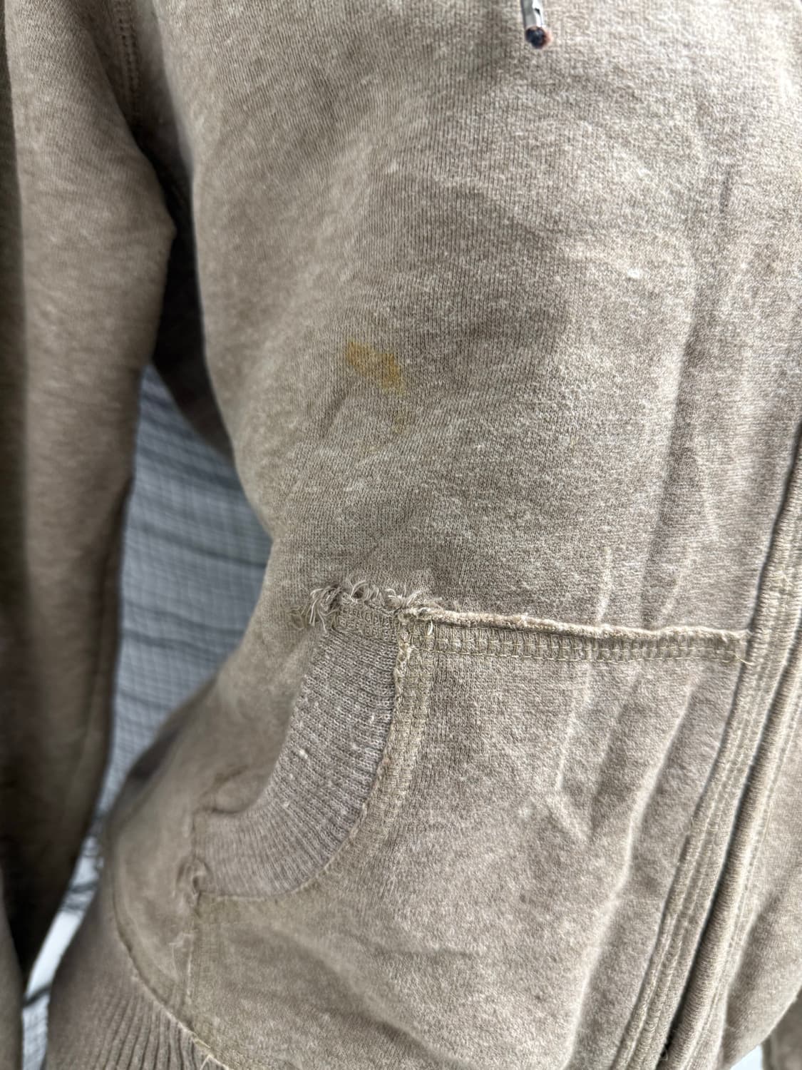 Abecrombie fur logo detailed hood zipup 상품이미지3