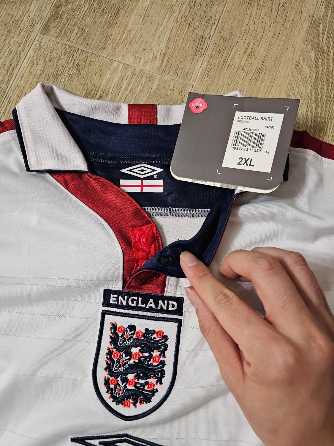 잉글랜드 국가대표 베컴 마킹 올드 유니폼 레트로 유니폼 상품이미지3