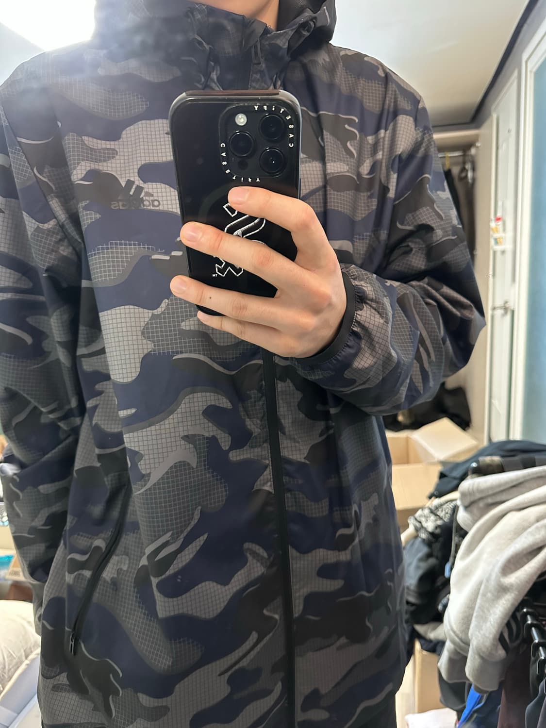 아디다스 카모 바람막이 XL 상품이미지2