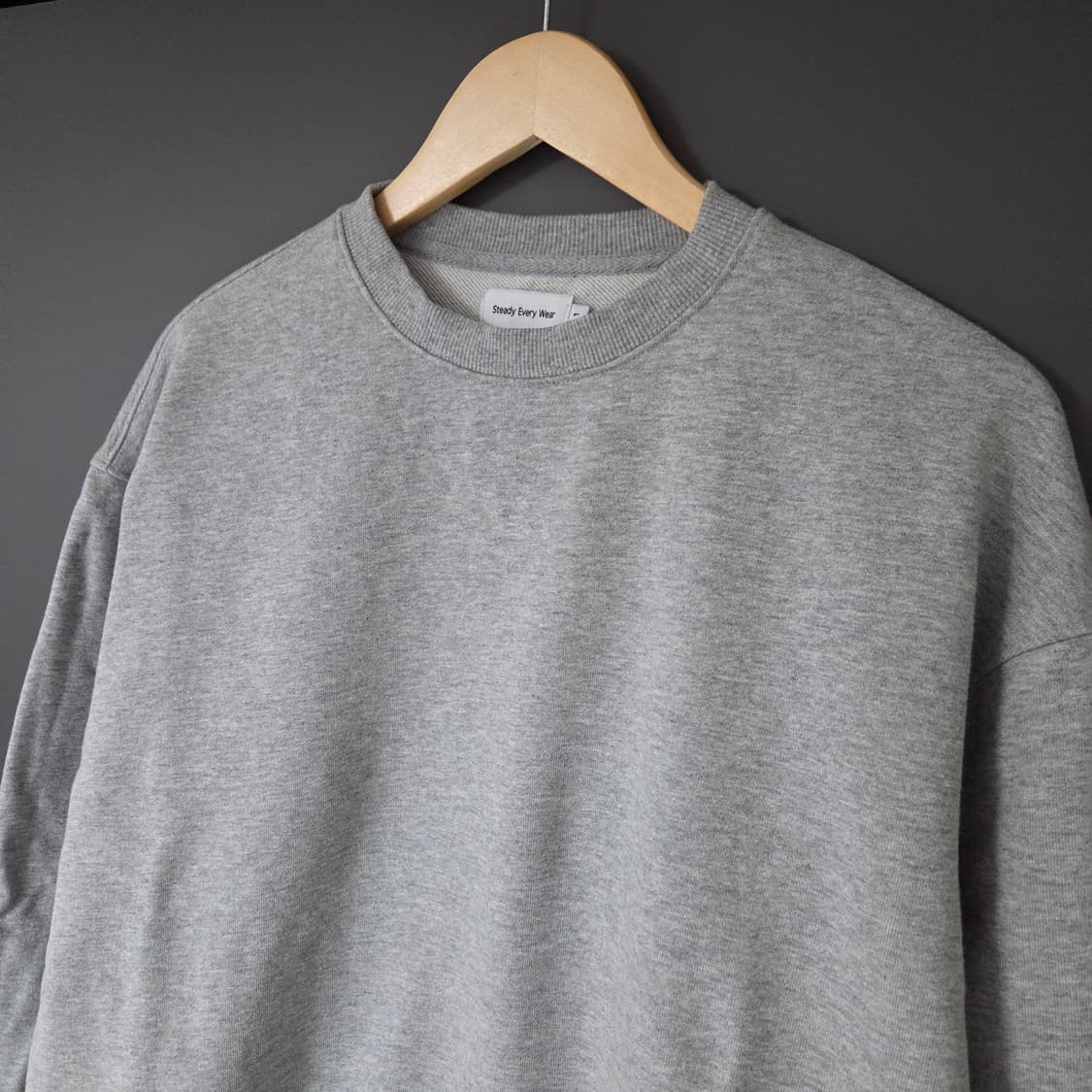[1] 스테디에브리웨어 데일리 스웻셔츠 그레이멜란지 / SEW 상품이미지3
