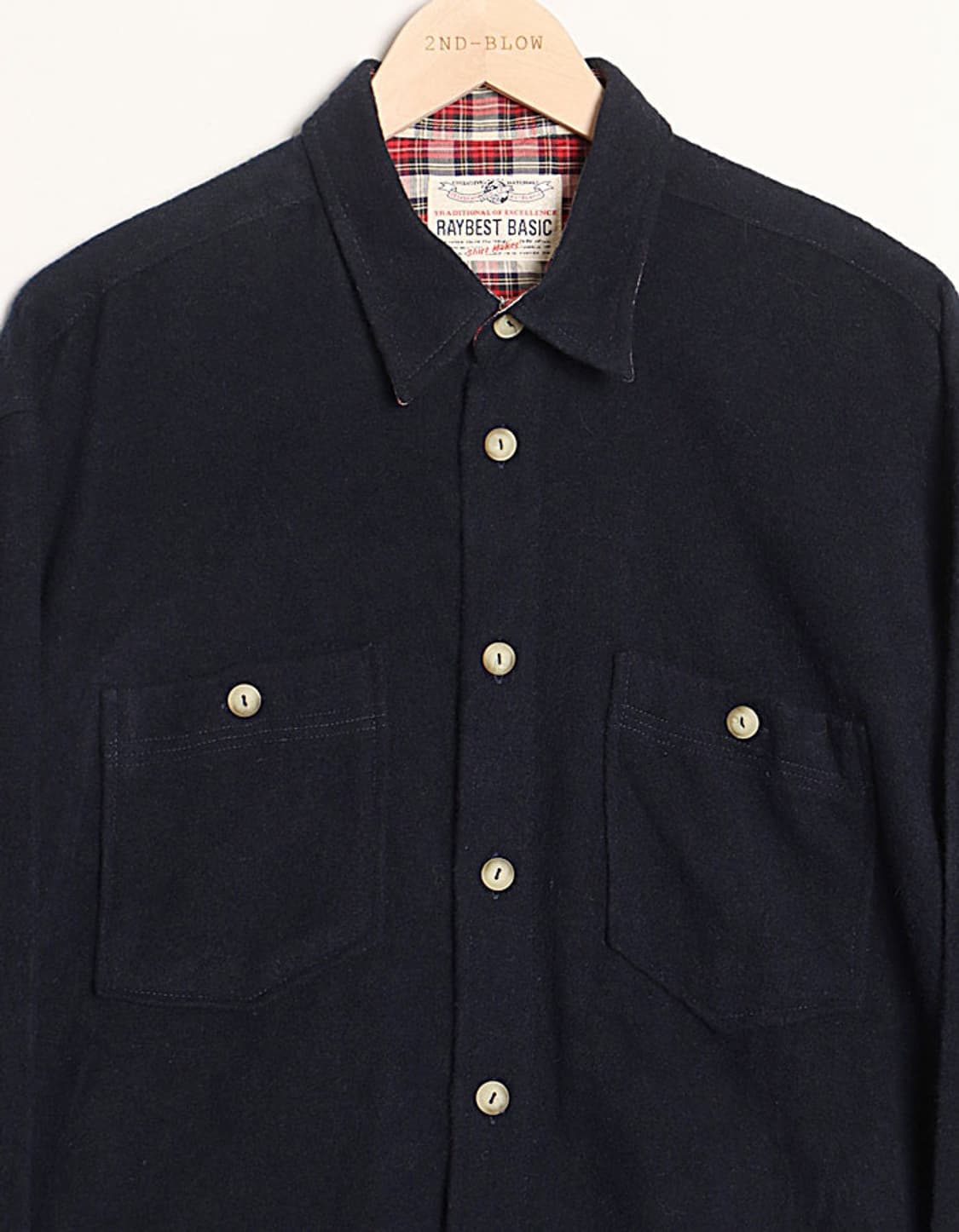90's RAYBEST BASIC Wool Shirts 상품이미지2