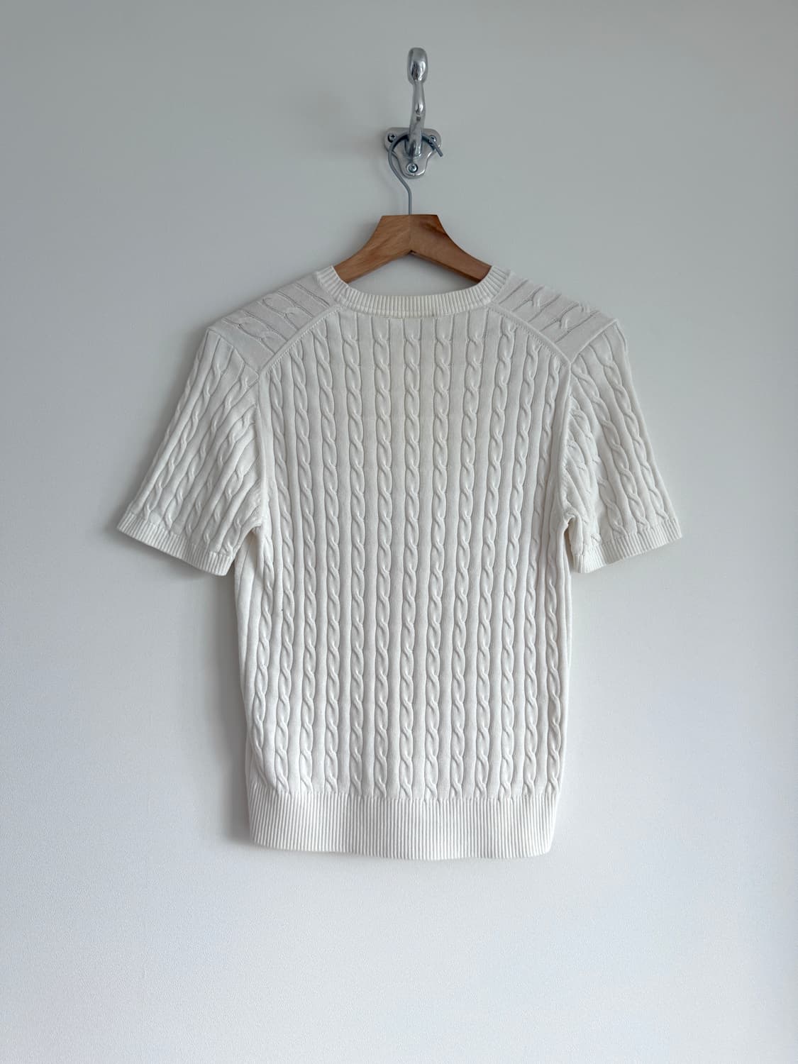 라코스테(LACOSTE) 반팔 꽈베기 니트 상품이미지4