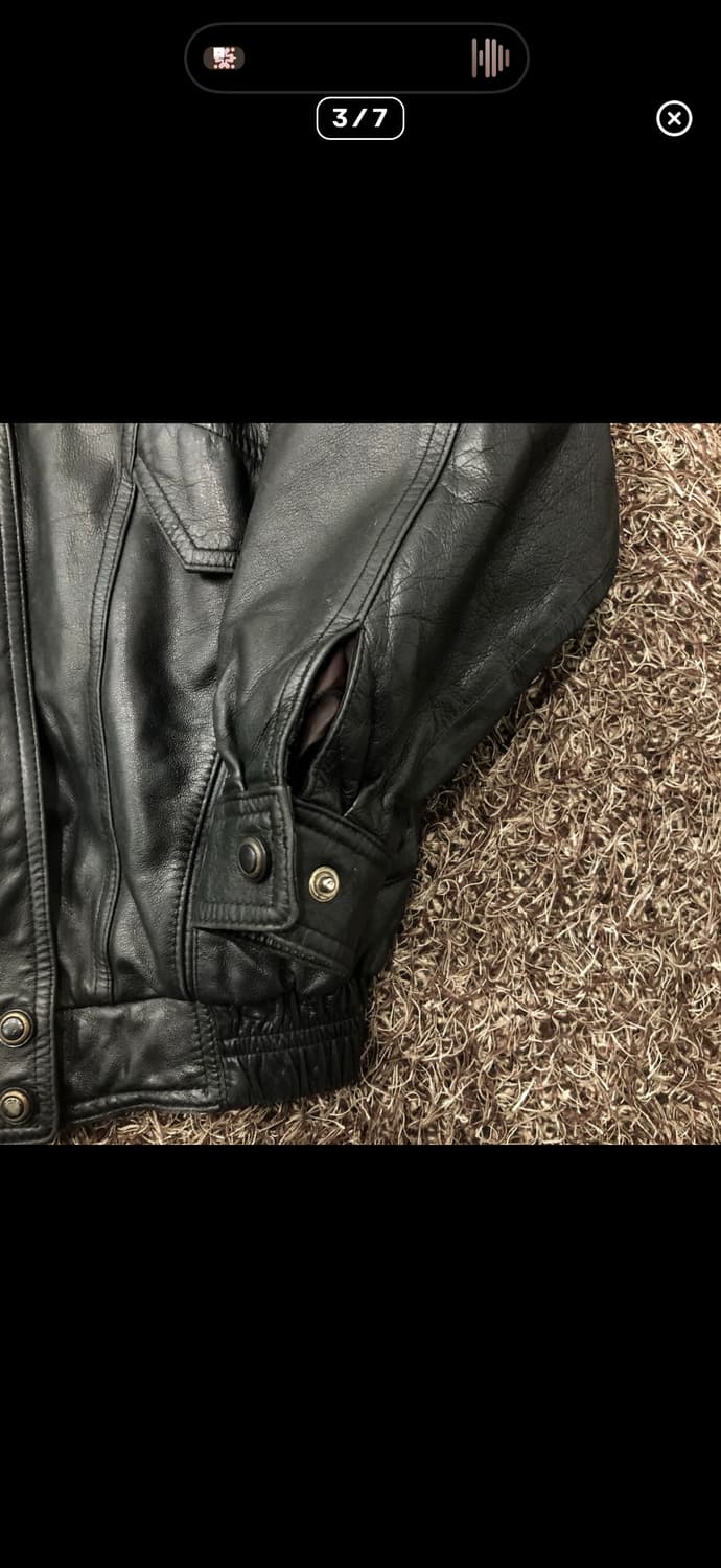 빈티지 양가죽 봄버 레더 가죽 자켓 상품이미지4