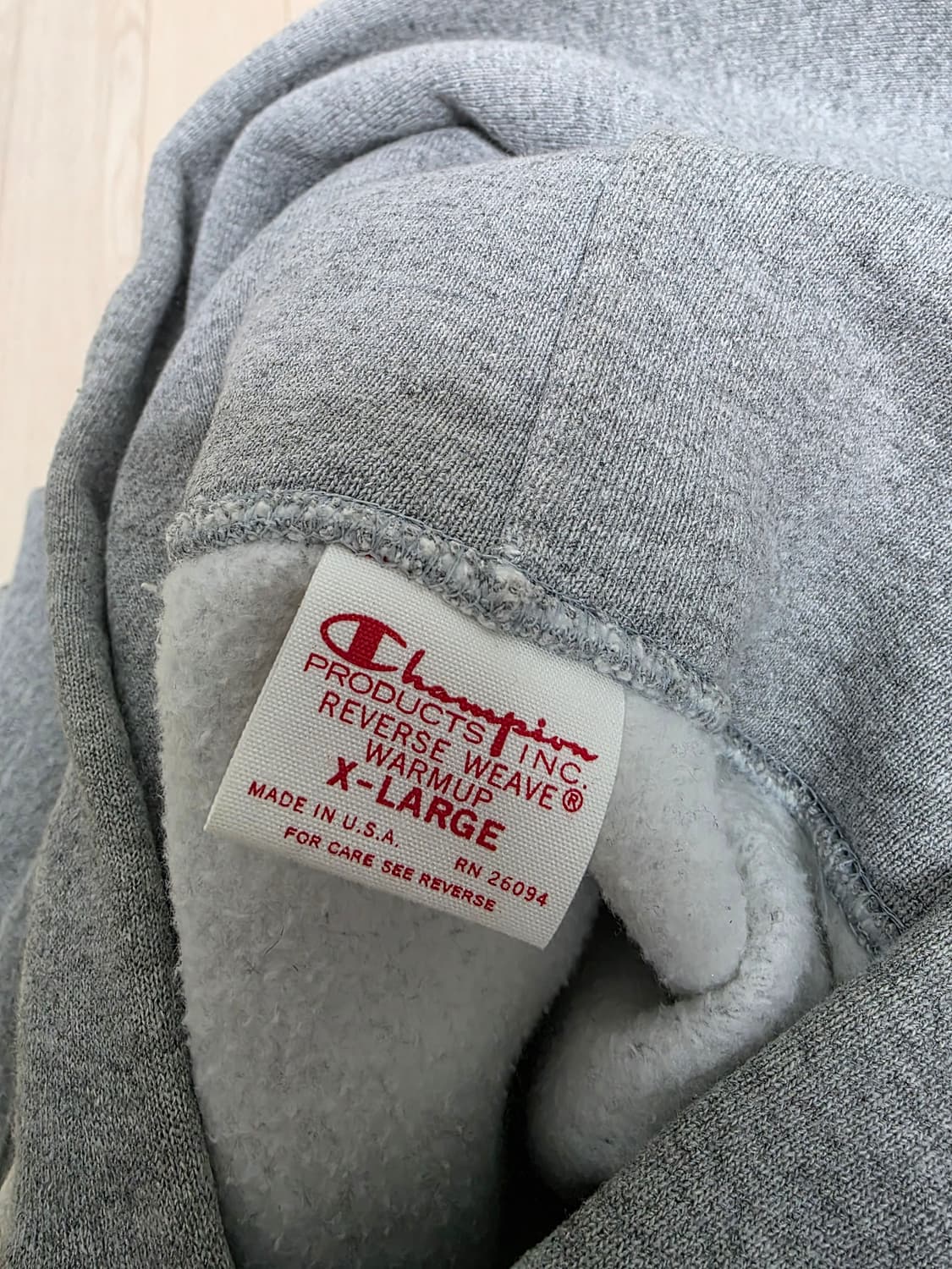 챔피온 레드택 후드 티셔츠 xl 상품이미지3