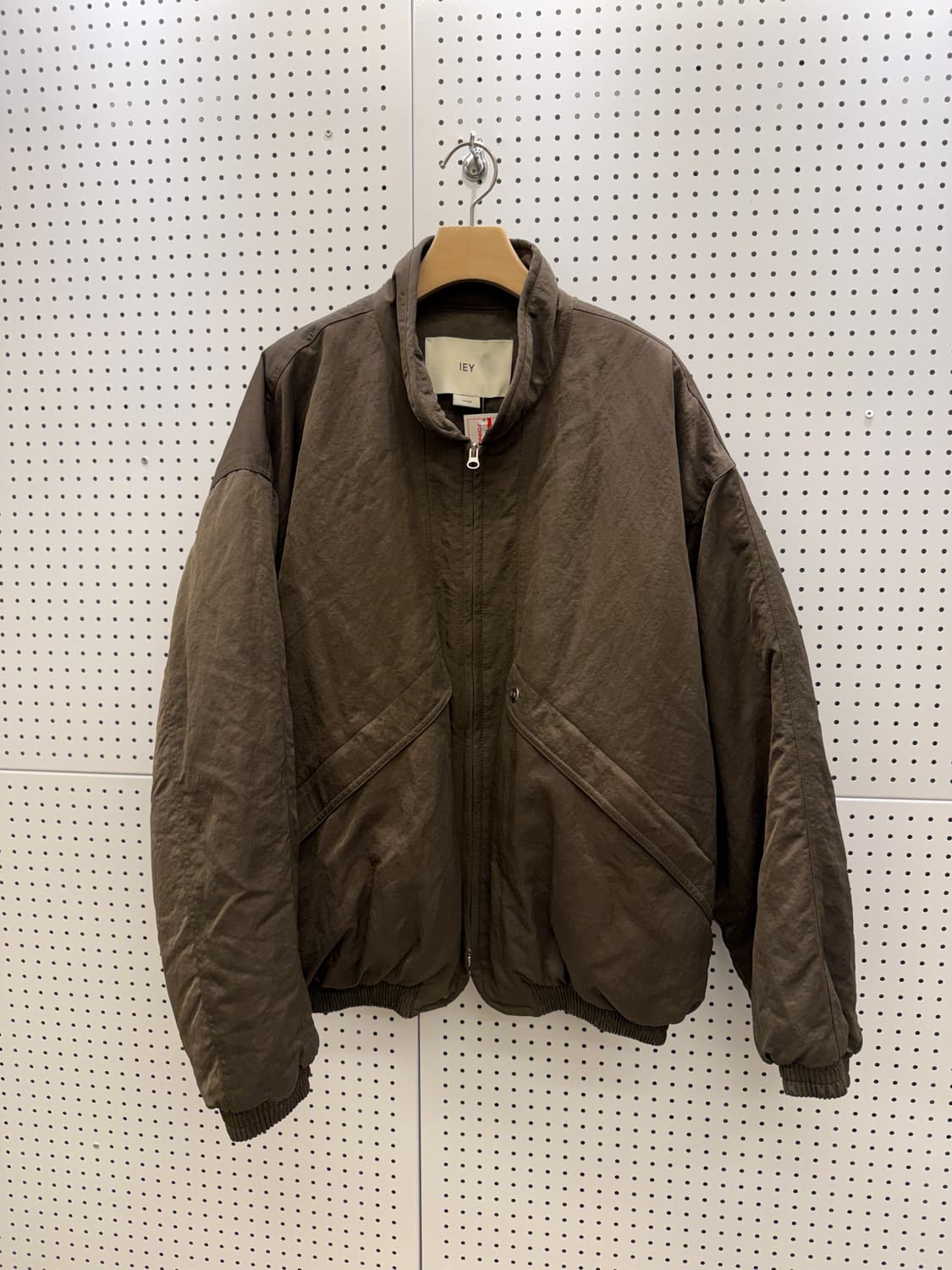 IEY 브라운 패딩 블루종 자켓 U1096 상품이미지2