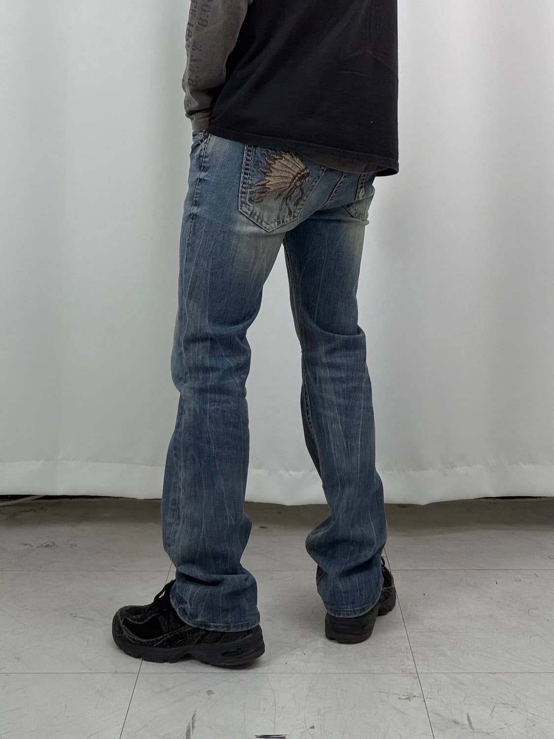 a335) 28 빈티지 워싱 부츠컷 데님/청바지 상품이미지1