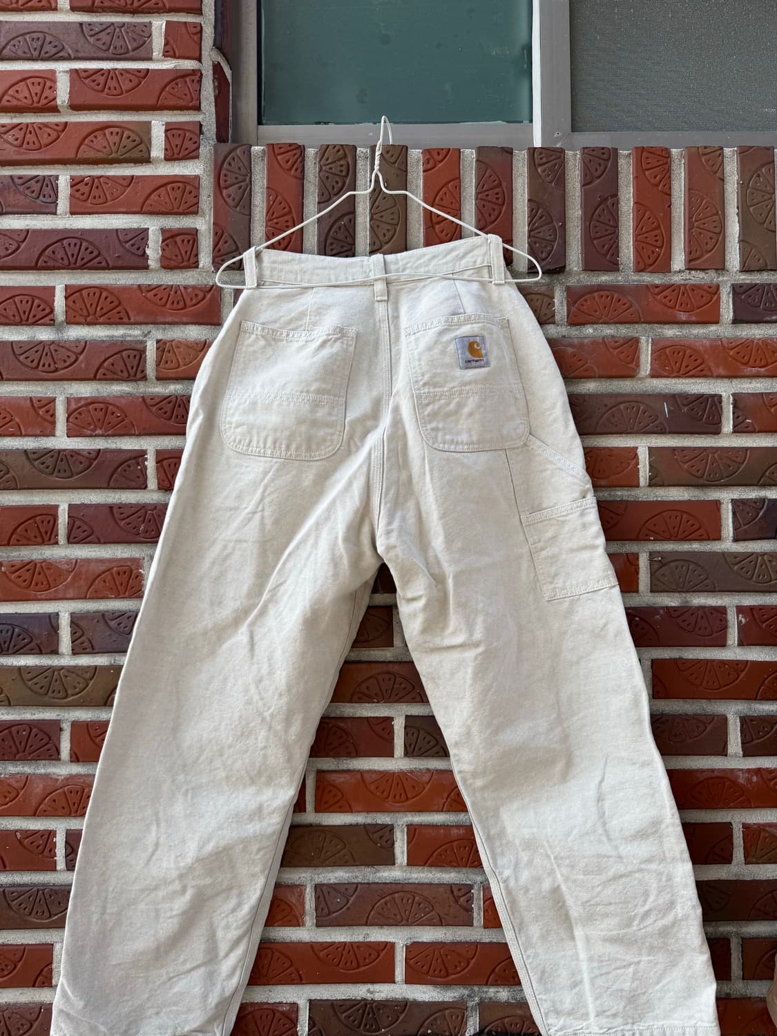 칼하트 카펜터 더블니 오프화이트 덩가리핏 상품이미지3