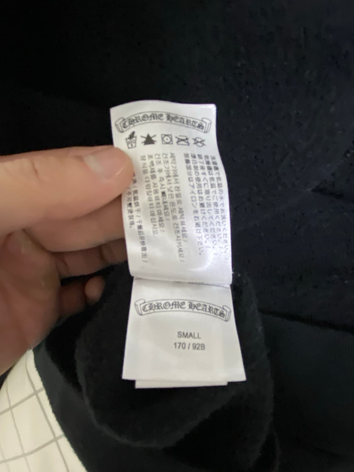 크롬하츠 버티컬 로고 후드집업 사이즈 s (인보이스 포함) 상품이미지8