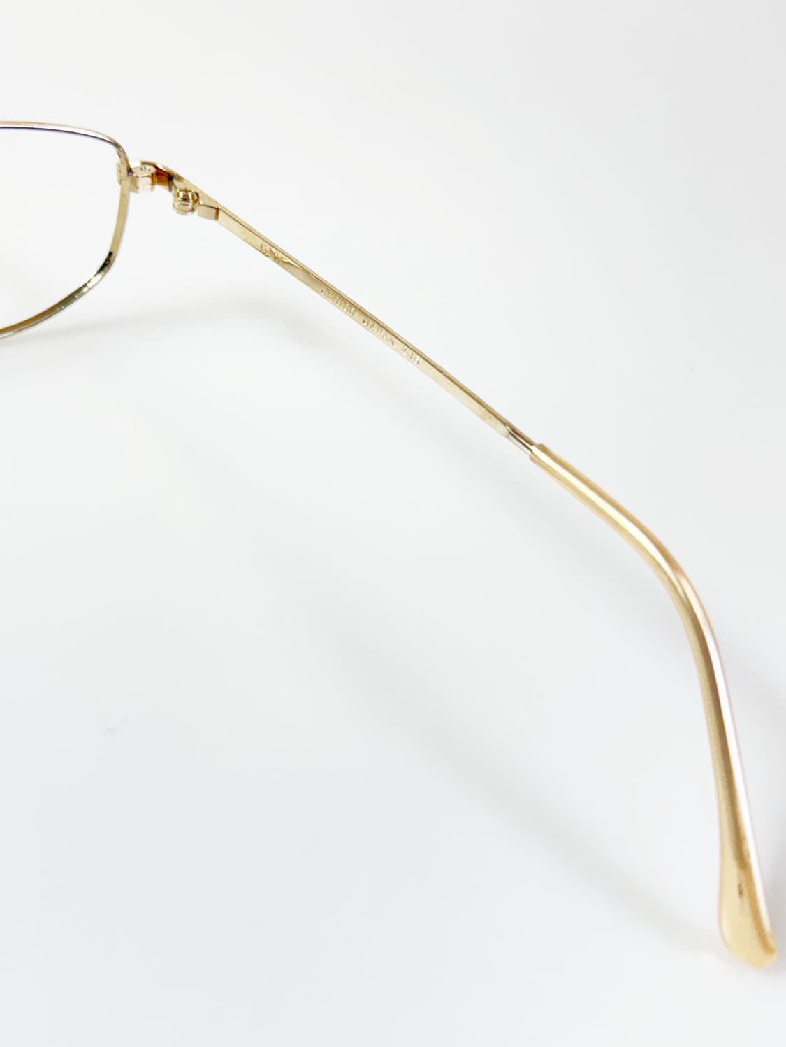 90s JERICO JAPAN 골드 슬림 스퀘어 메탈 빈티지 안경 상품이미지6